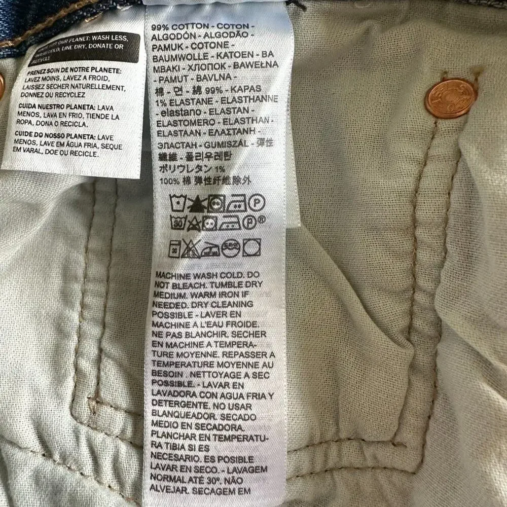 Levi's 501 Jeans Straight Leg Button Fly Light Wash Men's Size 38x30